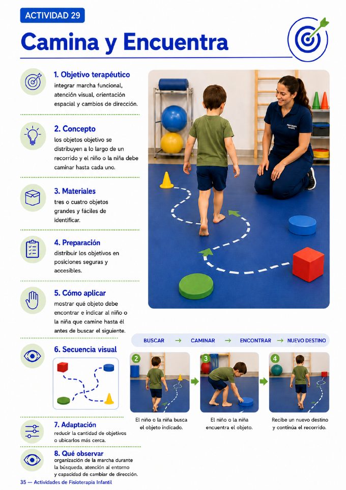 Actividad de fisioterapia infantil: Circuito Completo